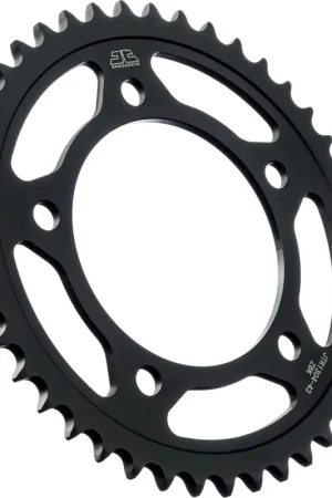JT SPROCKETS - REAR STEEL 43T BL, 525 - Sprockets - BLACK ZINC FINISH Meest Verkocht